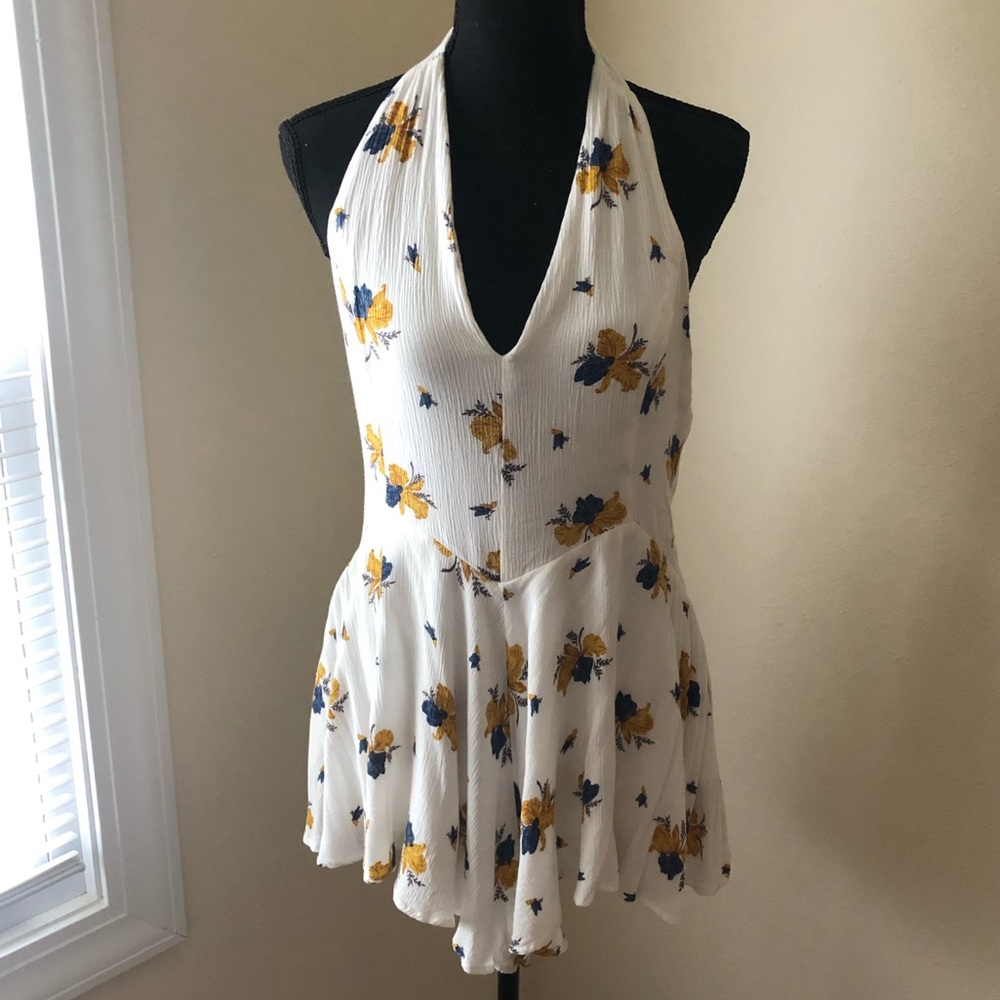 Free People Halter Romper